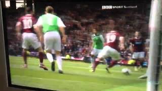 Scottish Cup Final 2012 Hibs v Hearts Rudi Skacels Goal HD [upl. by Rudelson]