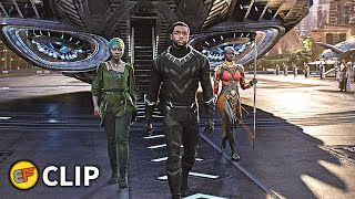 TChalla Arrives In Wakanda Scene  Black Panther 2018 IMAX Movie Clip HD 4K [upl. by Hauck]