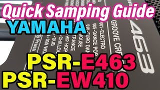 New EXCITING Quick Sampling Feature  Yamaha PSRE463  Yamaha PSREW410 [upl. by Melnick]