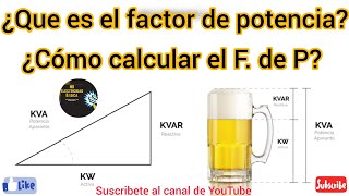 Cómo calcular el FACTOR DE POTENCIA [upl. by Stepha]