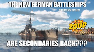 New WOWS secondary German Battleships  Mackensen Review [upl. by Hays788]