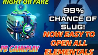 SLUG IT OUT 2 NOW EASY TO OPEN ALL ELEMENTALS 99 CHANCE 😱😱 pbgameplaysio [upl. by Neumark529]