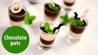 Chocolate Pots  Dhe Chef Special Recipes  Manorama Online [upl. by Block]