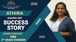 Kerala PSC success story  2ND GRADE OVERSEER  ATHIRA  Motivational talk [upl. by Hertberg656]