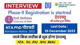 PhD Admission Notification 2023 [upl. by Aman]