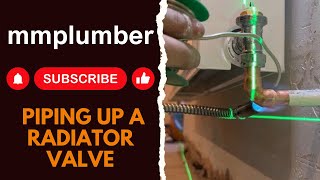 How to pipe up a radiator valve [upl. by Hasseman]