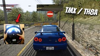 Assetto Corsa with Thrustmaster TMX and TH8A  R34 GTR Mt Akina Downhill [upl. by Namya]