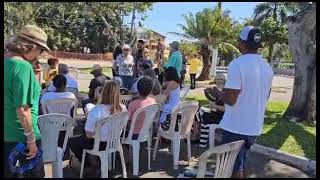 É uma Festa Cultural na Praça  Congresso de Poetas Trovadores da ACLAPTCTC na Barra do Jucu 2023 [upl. by Aikem]