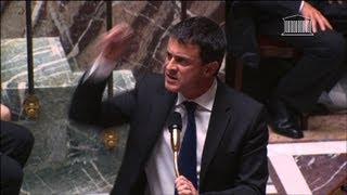 A lAssemblée Valls attaque la droite sur le terrorisme [upl. by Kinom]