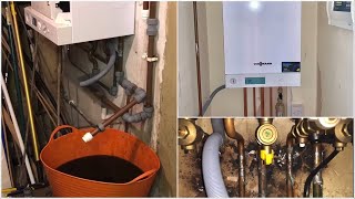 Viessmann Vitodens Boiler Installation  Leeds Plumber [upl. by Addiego]