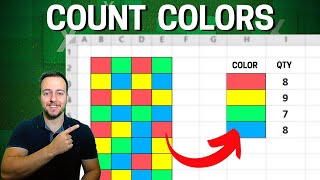 How To Count Colors with an Excel Function  Count Colored Cells [upl. by Lyndon876]