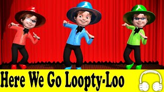 Here We Go LooptyLoo  Family Sing Along  Muffin Songs [upl. by Andrus480]