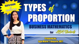 Types of Proportion  Business Mathematics [upl. by Nored]