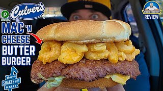 Culvers® Mac N Cheese ButterBurger Review 🍝🧀🧈🍔  BETTER Than Smashburger®   theendorsement [upl. by Alleinad]