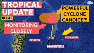 Large amp Strong Cyclone Near Mauritius amp Rodrigues Potential [upl. by Niawat187]