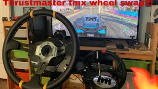 Thrustmaster TMX wheel swap [upl. by Lachus]