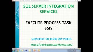 EXECUTE PROCESS TASK IN SSIS  POWER SHELL SCRIPT IN SSIS [upl. by Acilejna]