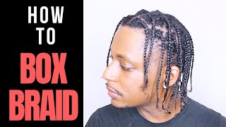 How To Do Your Own Box Braids For Beginners  WINSTONEE [upl. by Ivz]