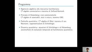 Metodi Matematici in Meccanica Quantistica [upl. by Ayinat]