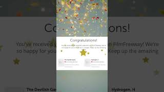 My scripts received Honorable Mention in a film festival filmfestival script [upl. by Lilas]