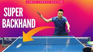 SUPER Backhand Against Backspin  Table Tennis Tutorial  Table Tennis Review [upl. by Winthorpe]