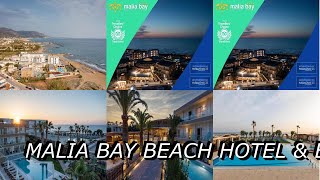 Malia Bay Beach Hotel amp Bungalows Malia Greece [upl. by Arodal]