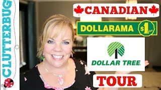 Canadian Dollar Store Tour  SHOP WITH ME  Dollarama and Dollar Tree [upl. by Tebasile]