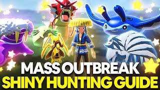 Ultimate Mass Outbreak Shiny Hunting Guide in Pokemon Legends Arceus V10  V101 [upl. by Redleh]