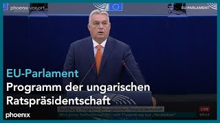 EUParlament Vorstellung des Tätigkeitsprogramms des Ratsvorsitzes mit Viktor Orbán  091024 [upl. by Del]