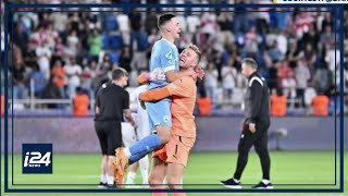 Israel qualifies for Euro U21 semifinals after beating Georgia [upl. by Aicats496]