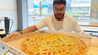 LARGEST PIZZA IN INDIA 24 inch Monster Pizza at quotLa Pinos Pizzaquot Himayat Nagar [upl. by Oramlub]