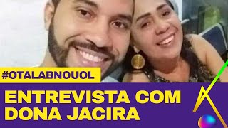 Mãe de Gil do Vigor Dona Jacira quotEle está sendo ele mesmo e já é um vencedorquot [upl. by Nylcsoj]