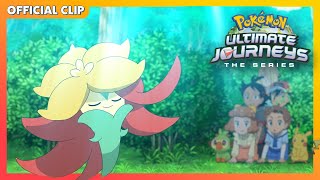 Gossifleur Evolves  Pokémon Ultimate Journeys The Series  Official Clip [upl. by Monafo703]