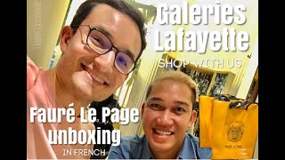 Fauré Le Page Unboxing  Galeria Lafayette Shopping  Paris 2019  Charles California [upl. by Noside514]