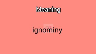 ignominy meaning in English amp Telugu  Googul Dictionary dictionary meanings telugu english [upl. by New]