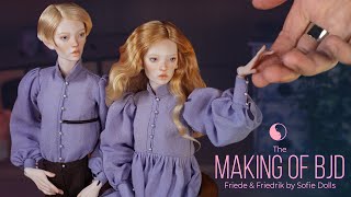 How I created porcelain BJD dolls Friede and Friedrik using traditional technologies [upl. by Abekam89]