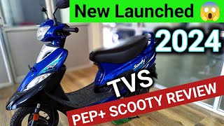 New Launched 😱 2024 TVs pep  review on road price pepscooty bikersrj [upl. by Gorges]