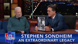 A Tribute To Stephen Sondheim  Extended Interview With Stephen Colbert [upl. by Annoynek]