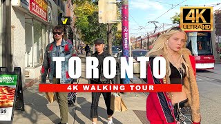 Toronto Walking Tour  Leslieville Queen St E  4K Ultra HDR60fps [upl. by Abijah964]