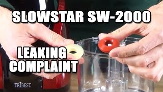 Slowstar Juicer SW2000 Leaking Complaint [upl. by Ramey562]