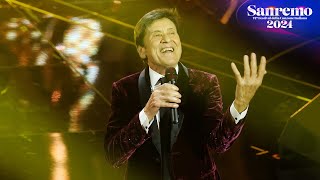 Sanremo 2024  Gianni Morandi canta quotApri tutte le portequot [upl. by Hploda]