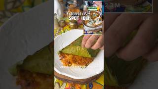 🍃Banana Leaf Spot Idli New way to eat Idli  What do you think [upl. by Anirod]