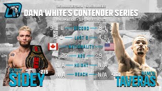 Serihy Sidey vs Ramon Taveras Fight Breakdown DWCS Week 5 [upl. by Rush]