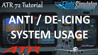 How to use the ANTI  DEICING SYSTEM on your ATR 72 amp 42 in MSFS  Real Airline Pilot [upl. by Elleraj]