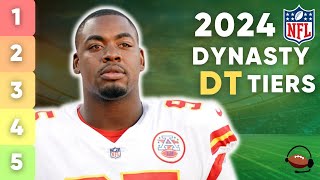 UPDATED Top 24 Dynasty DT Rankings with Tiers  IDP Fantasy Football 2024 [upl. by Servetnick]