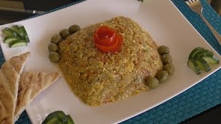 Mirza Ghassemi  Iranian appetizer  Eggplant recipe [upl. by Yelkcub937]