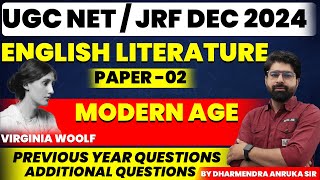 UGC NETJRF DEC 2024  ENGLISH PAPER  02  VIRGINIA WOOLF amp RUDYARD KIPLING  NARUKA SIR ugcnet [upl. by Suzi]