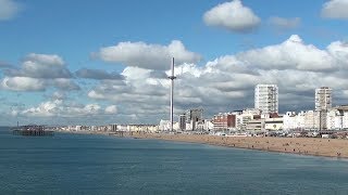 Brighton i360 Tower  Full ride stunning views of Sussex coast UK Full experience [upl. by Adelia]