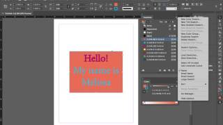 Adding colors to the Swatches palette in InDesign [upl. by Merle121]