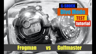 Size Comparison for FROGMAN GW206K GSHOCK versus GULFMASTER  MUDMASTER  FROGMAN  RANGEMAN model [upl. by Cirnek703]